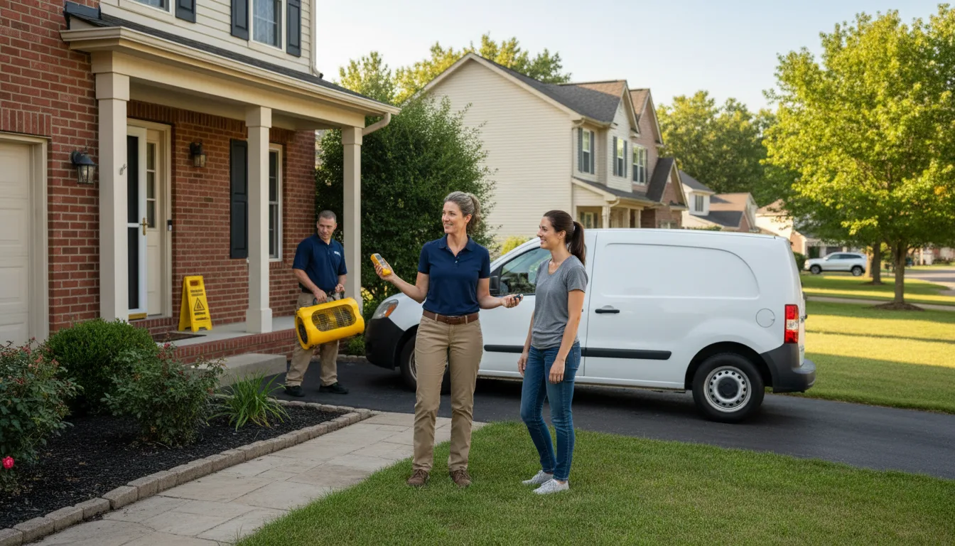 Residential water damage restoration in Henrico, NC